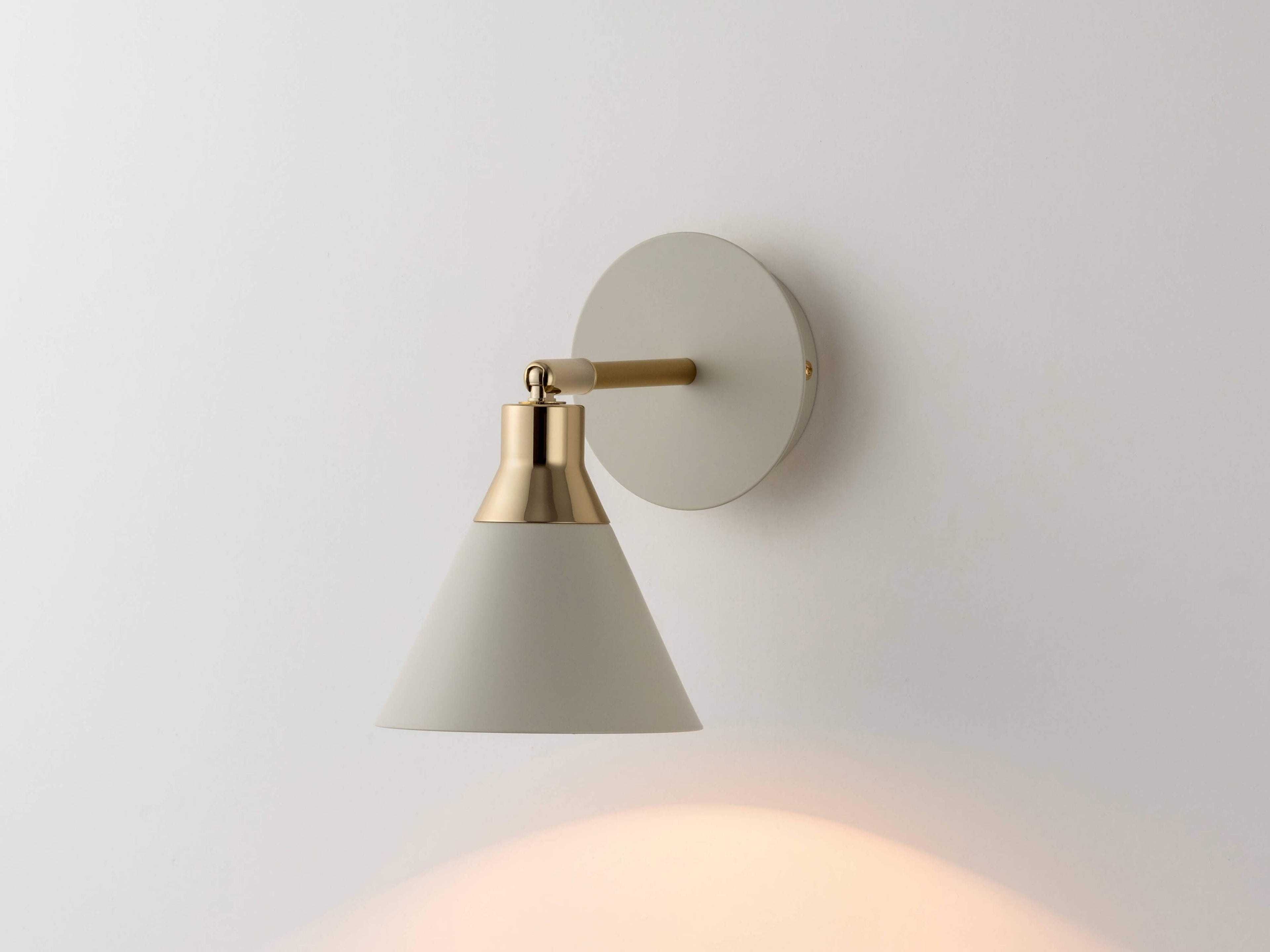 Sand Grey Cone Wall Light - Miola