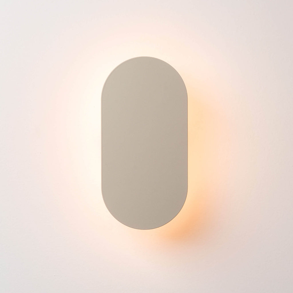 Sand grey mini diffuser wall light - Miola