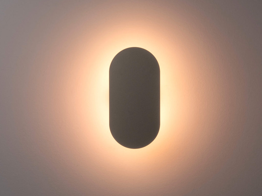 Sand grey mini diffuser wall light - Miola