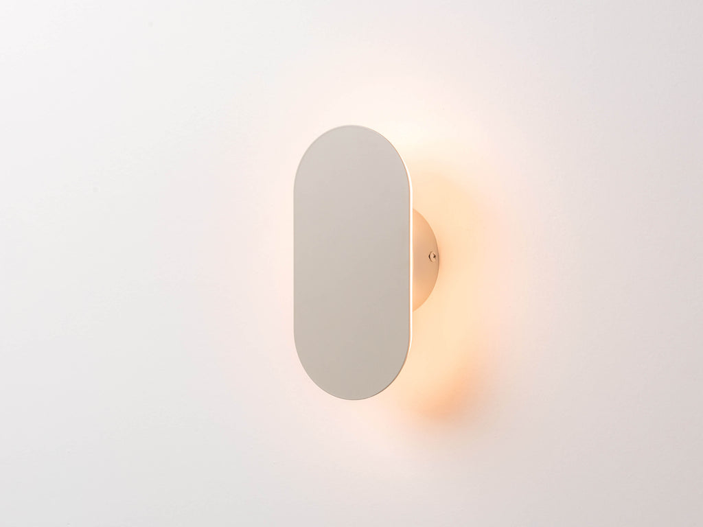 Sand grey mini diffuser wall light - Miola