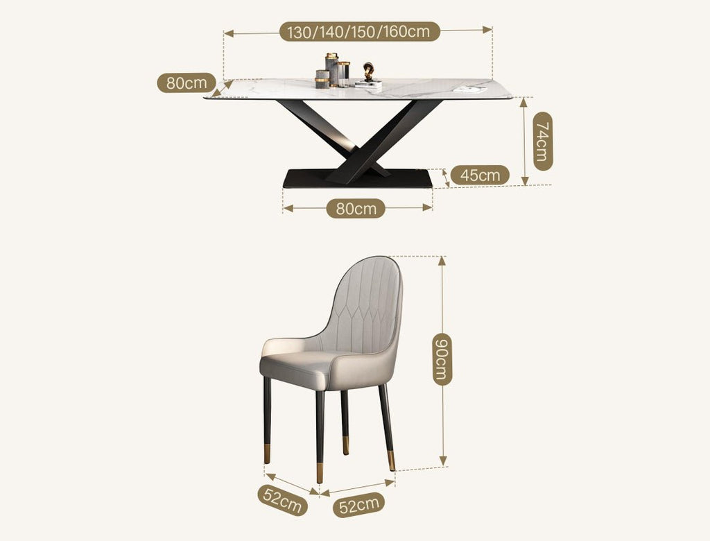 Sanders Dining Table, Sintered Stone - Miola