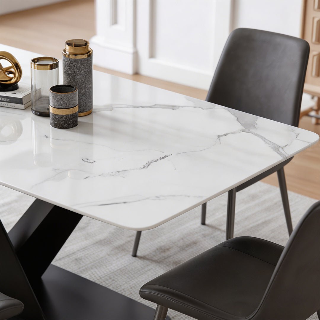 Sanders Dining Table, Sintered Stone - Miola