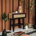 Saul Rattan Side Table, Bedside Table - Miola