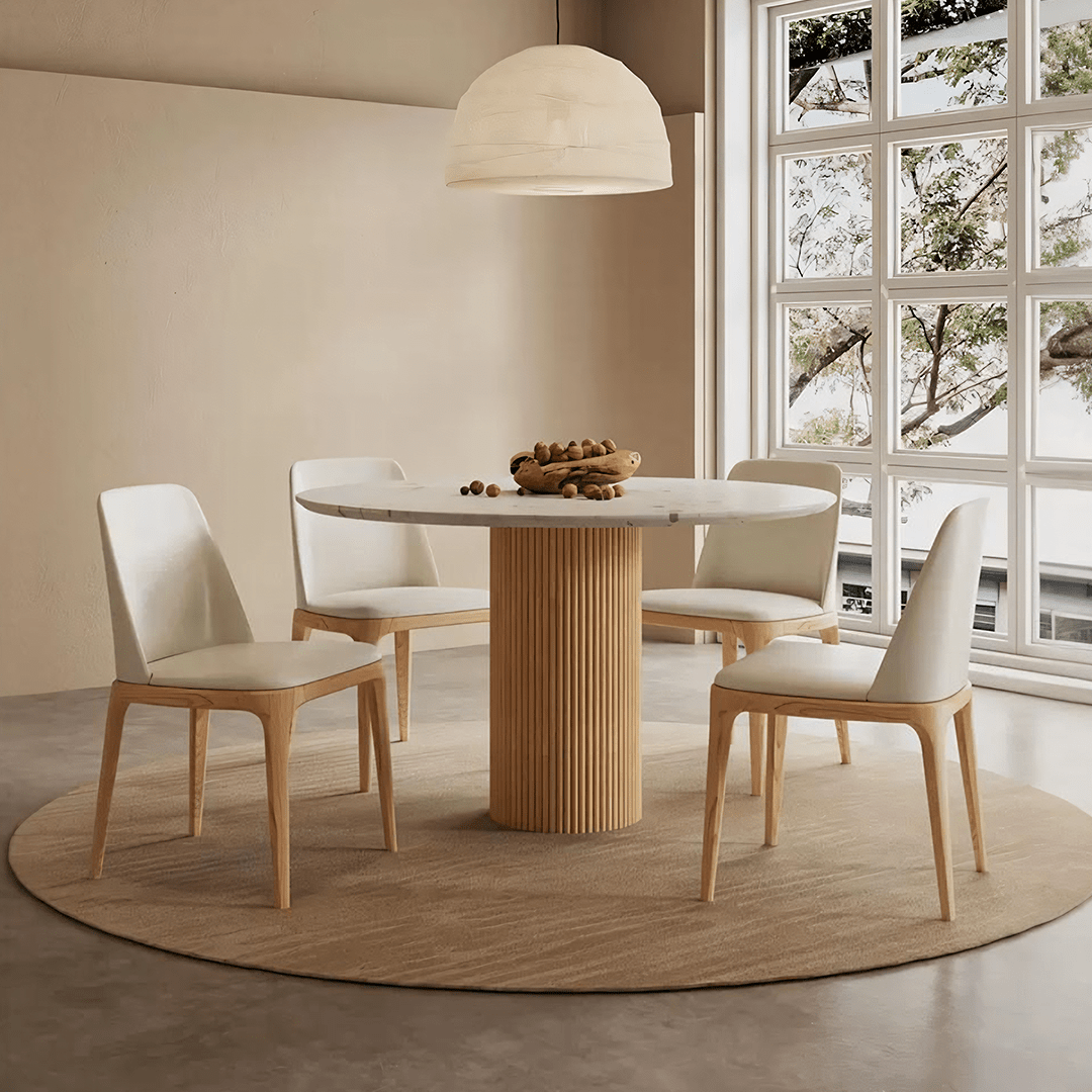 A Set of 2 Sienna Dining Chairs, White - Miola
