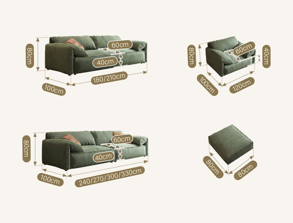 Simon S20 Three Seater, Four Seater Sofa, Velvet - Miola
