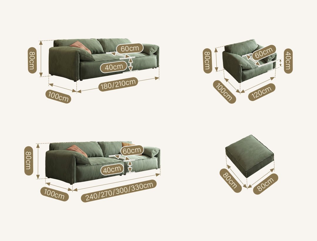 Simon S20 Three Seater, Four Seater Sofa, Velvet - Miola