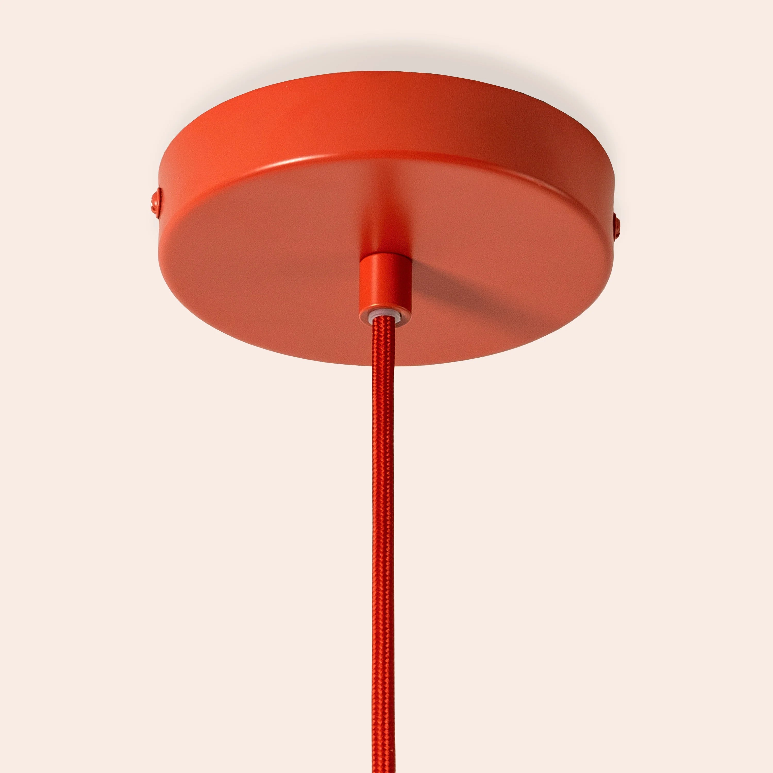 Burnt orange small pleat pendant ceiling light - Miola