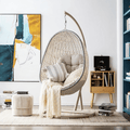 Sutton Garden Rattan Hanging Egg Chair with Stand, Indoor/ Outdoor Furniture - Miola