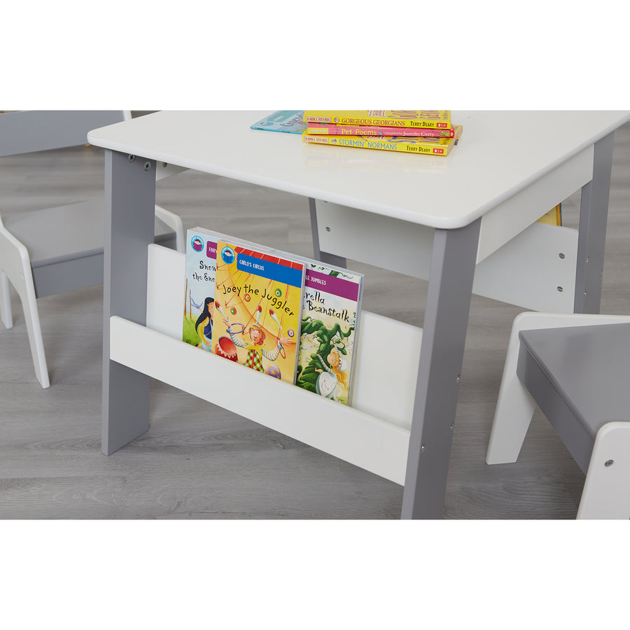 Bookshelf Table & Chairs Set