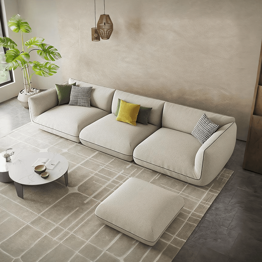 TOFU Agnes Three Seater Sofa, Modular Sofa, Suede - Miola