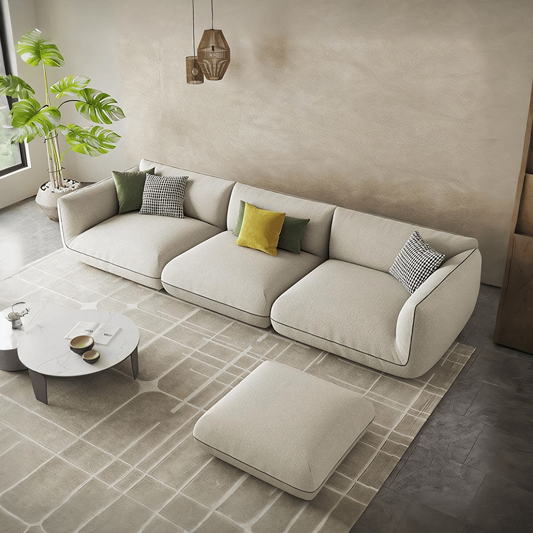 TOFU Agnes Three Seater Sofa, Modular Sofa, Suede - Miola