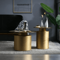 Tevis Coffee Table, Gold - Miola