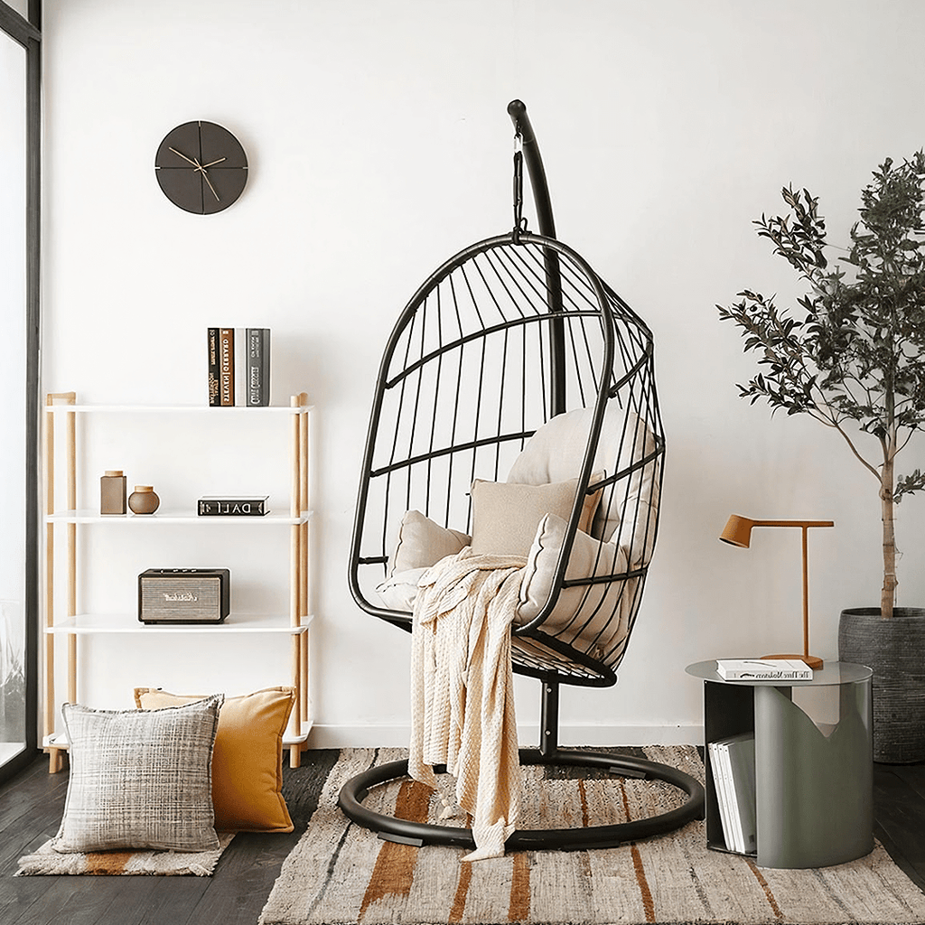 The CAGE Rattan Hanging Chair, Indoor/ Outdoor Furniture - Miola