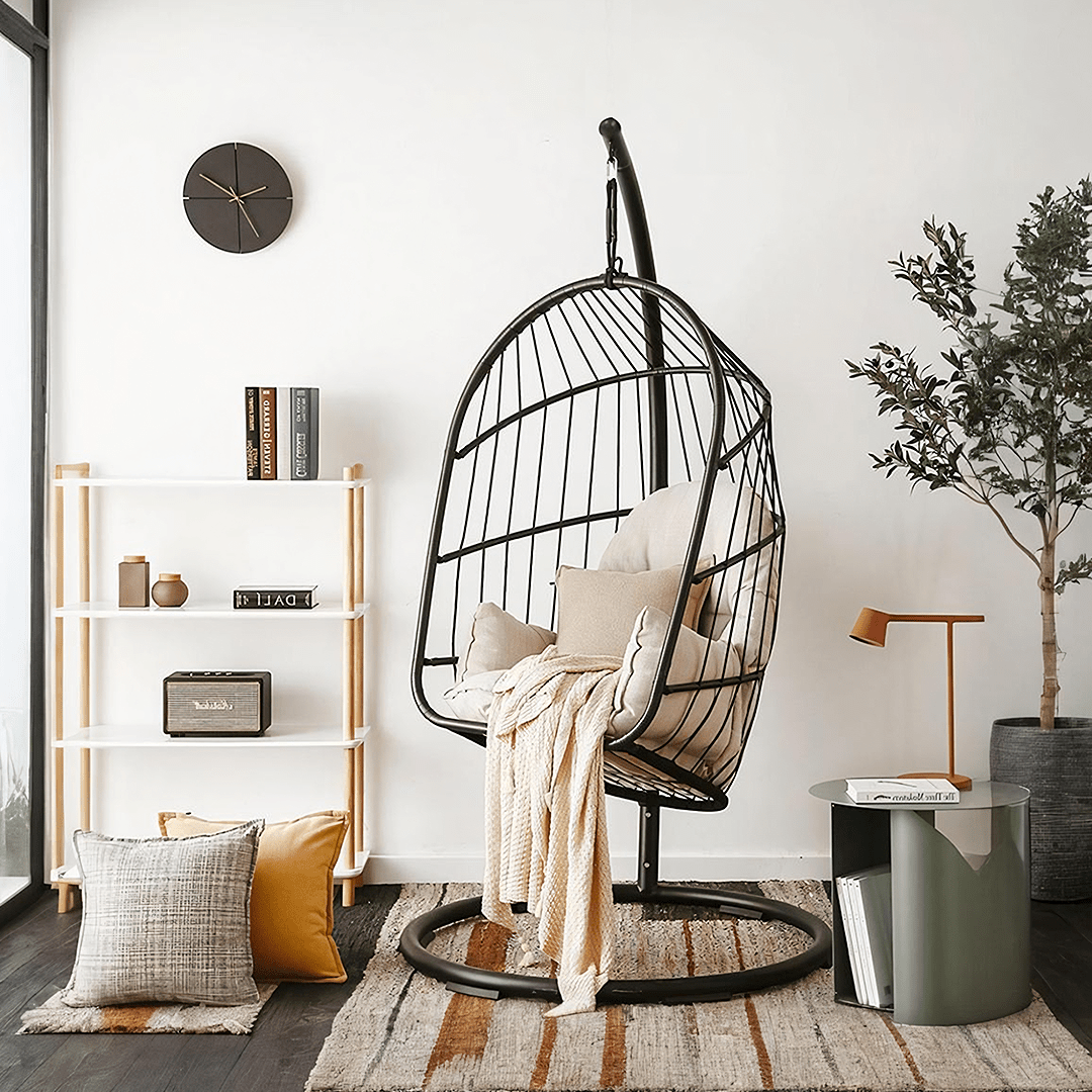 The CAGE Rattan Hanging Chair, Indoor/ Outdoor Furniture - Miola
