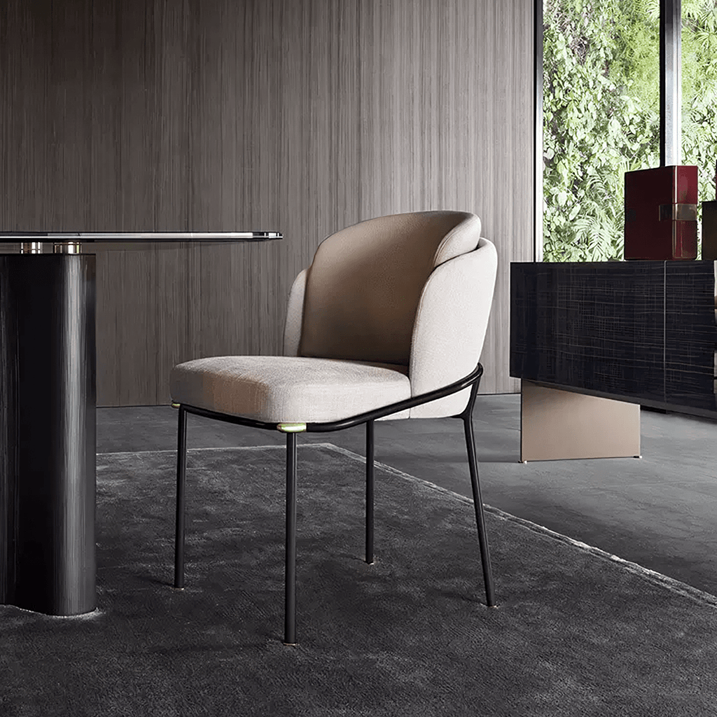 Theobald Dining Chair, Grey - Miola