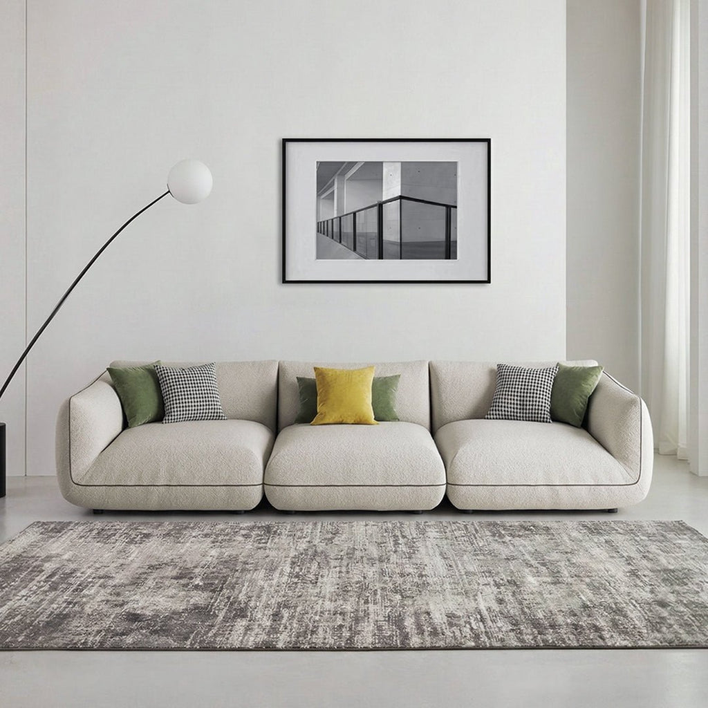 TOFU Agnes Three Seater Sofa, Modular Sofa, Suede - Miola