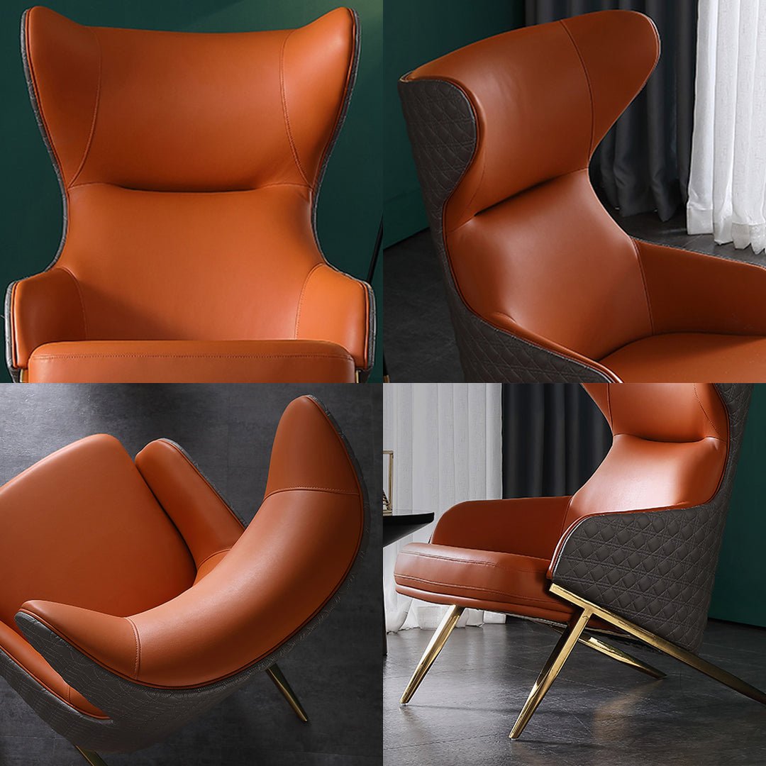 Tige Accent Armchair, Leather - Miola