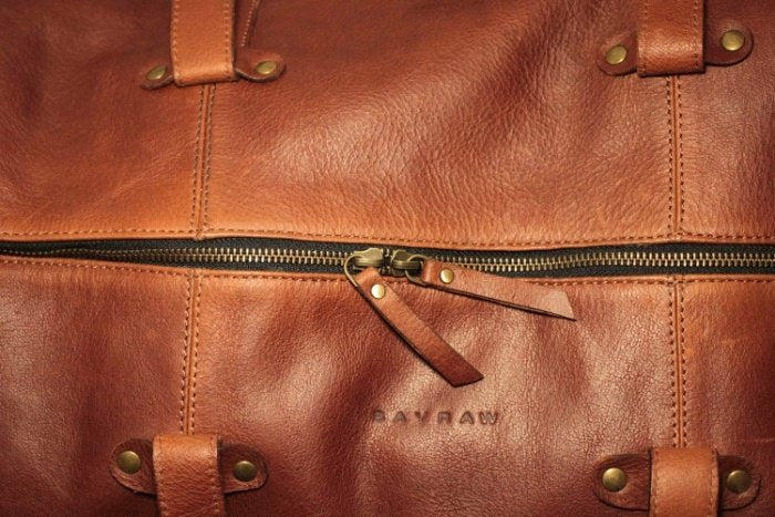 Large Leather Duffel Bag
