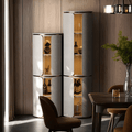 Triton Wine Rack And Wine Cabinet, Leather - Miola