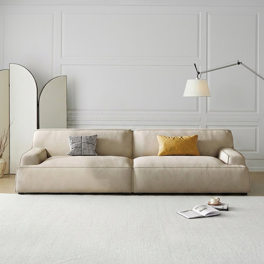 Isaac Two Seater Sofa, Leathaire - Miola