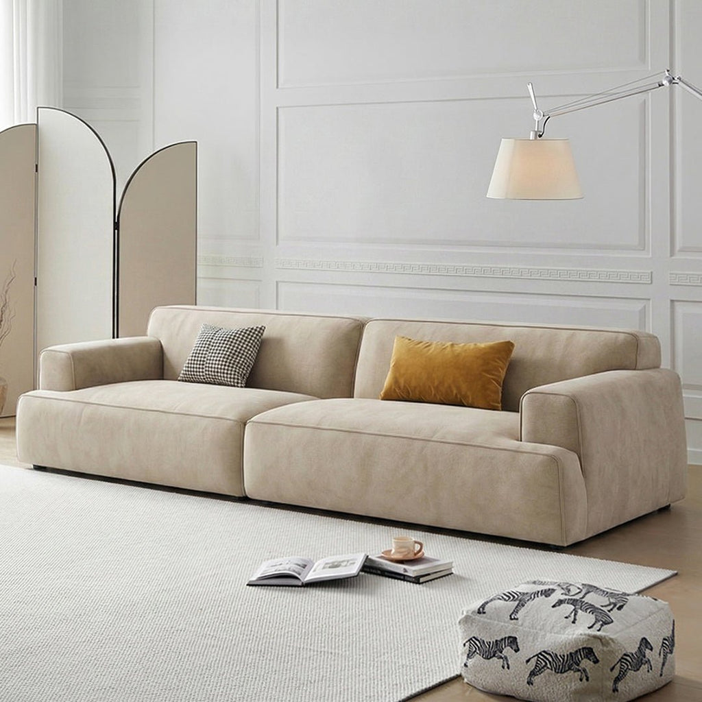 Isaac Two Seater Sofa, Leathaire - Miola