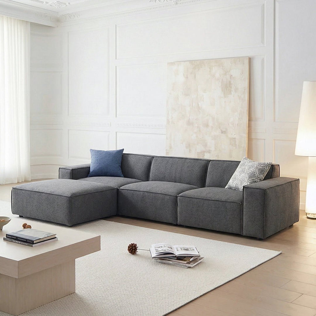 Lynnbrook Two Seater Sofa, Linen - Miola