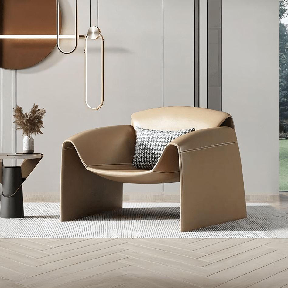 U Shape Armchair, Leather - Miola