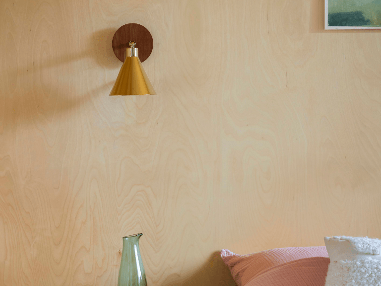 Brass cone wall light - Miola