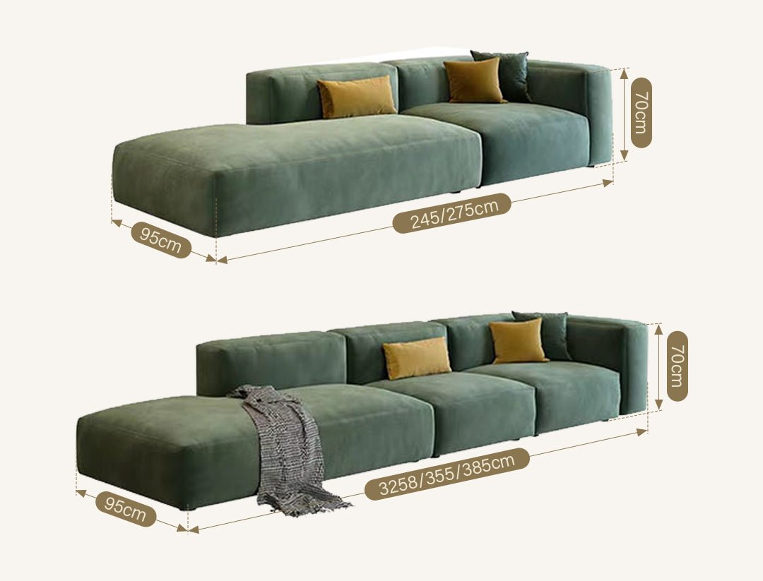 Valentina Three Seater Sofa, Four Seater, Corner Sofa, Velvet - Miola