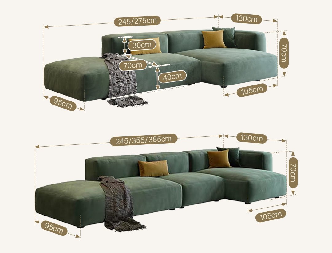 Valentina Three Seater Sofa, Four Seater, Corner Sofa, Velvet - Miola
