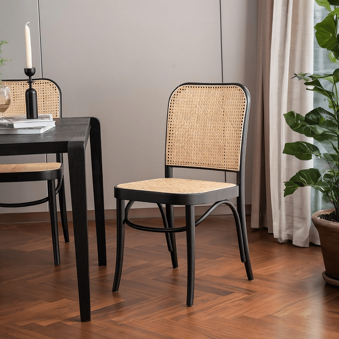 Vanesa Rattan Dining Chair, Oak - Miola
