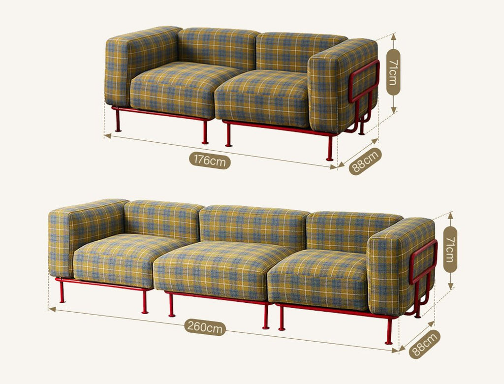 Velez Modular Sofa, Two Seater Sofa, Three Seater Sofa, Linen - Miola