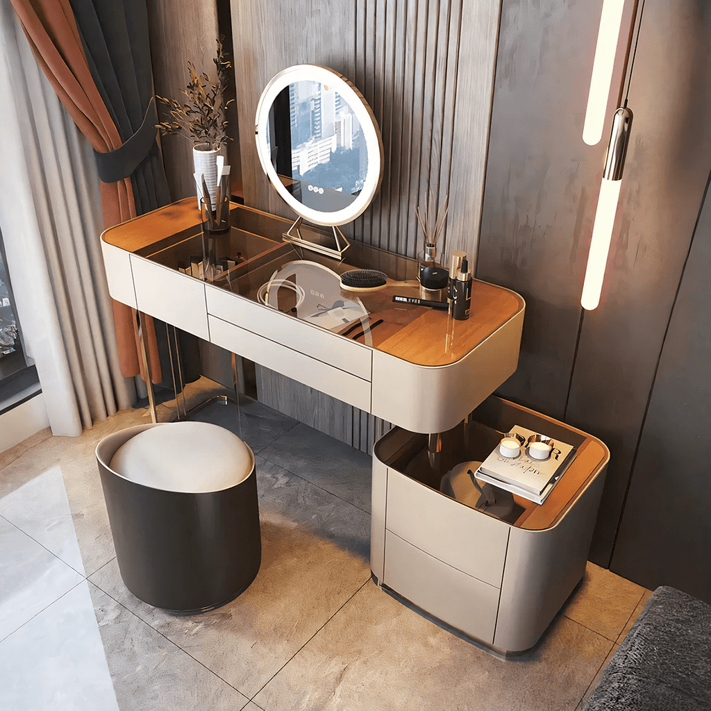 Vida Nevada Dressing Table with Mirror - Miola
