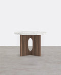 Caravaggio Round Side Table, Marble - Miola