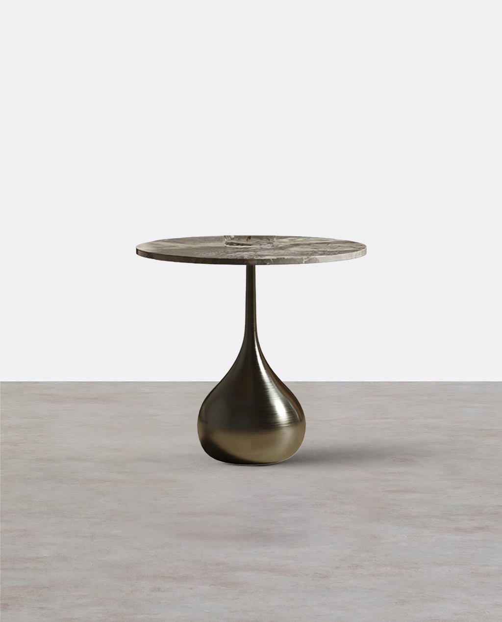 Echevarria Round Side Table, Marble - Miola