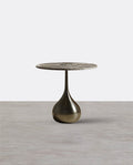 Echevarria Round Side Table, Marble - Miola