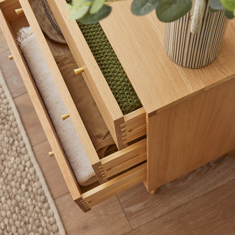 Wright Oak Chest of 3 Drawers - Miola