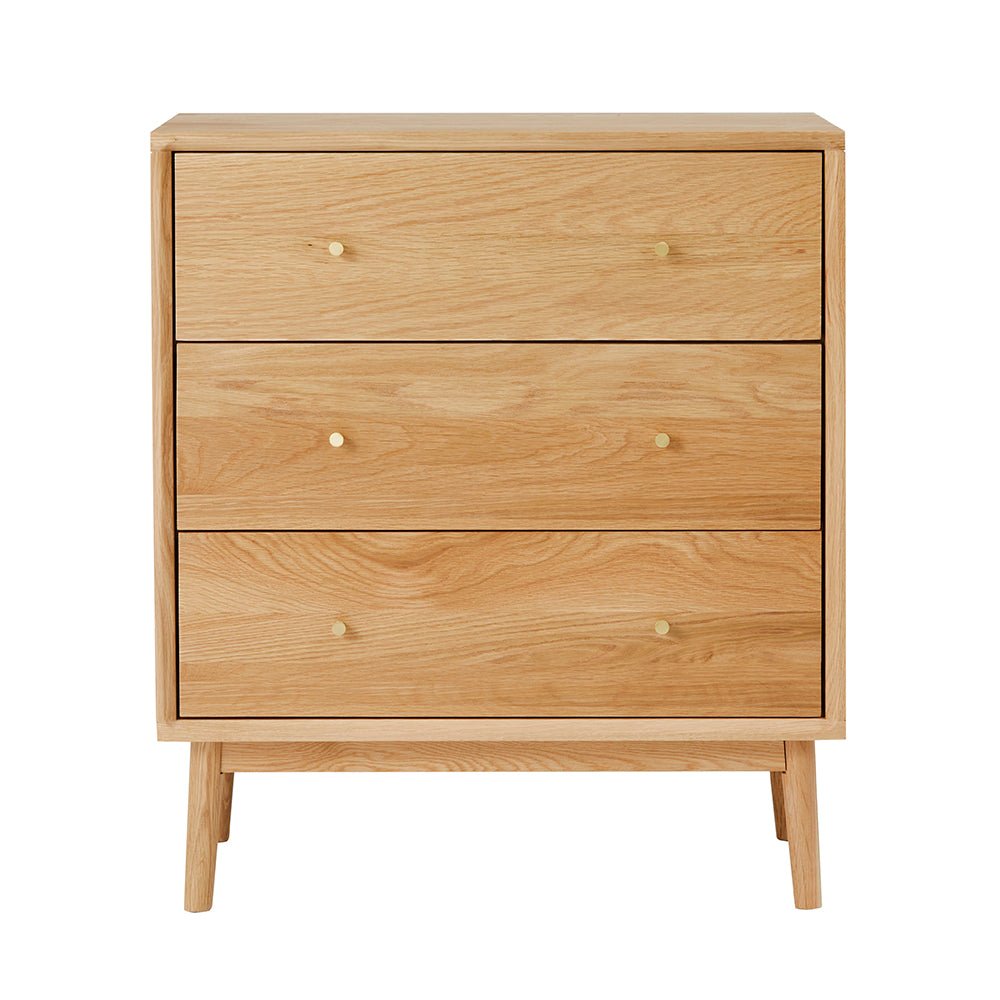 Wright Oak Chest of 3 Drawers - Miola