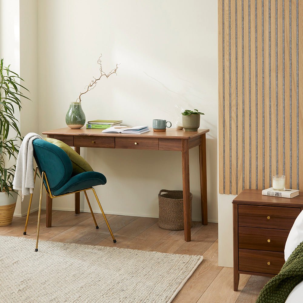 Wright Walnut Desk and Dressing Table - Miola