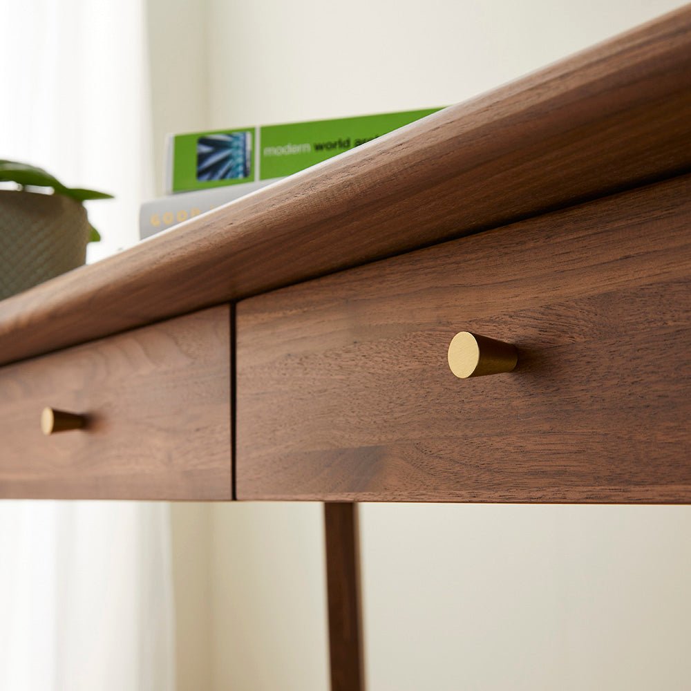 Wright Walnut Desk and Dressing Table - Miola