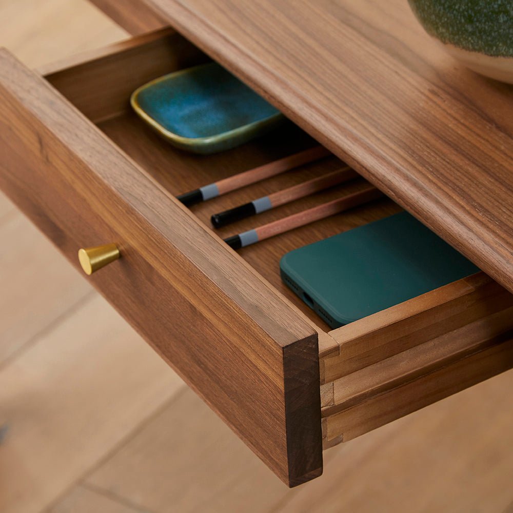 Wright Walnut Desk and Dressing Table - Miola