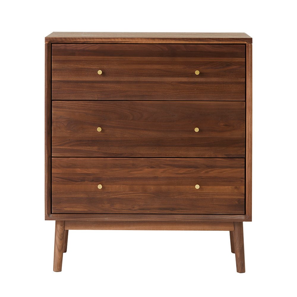 Wright Walnut Chest of 3 Drawers - Miola