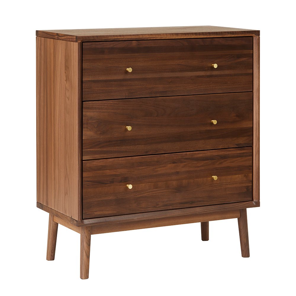 Wright Walnut Chest of 3 Drawers - Miola