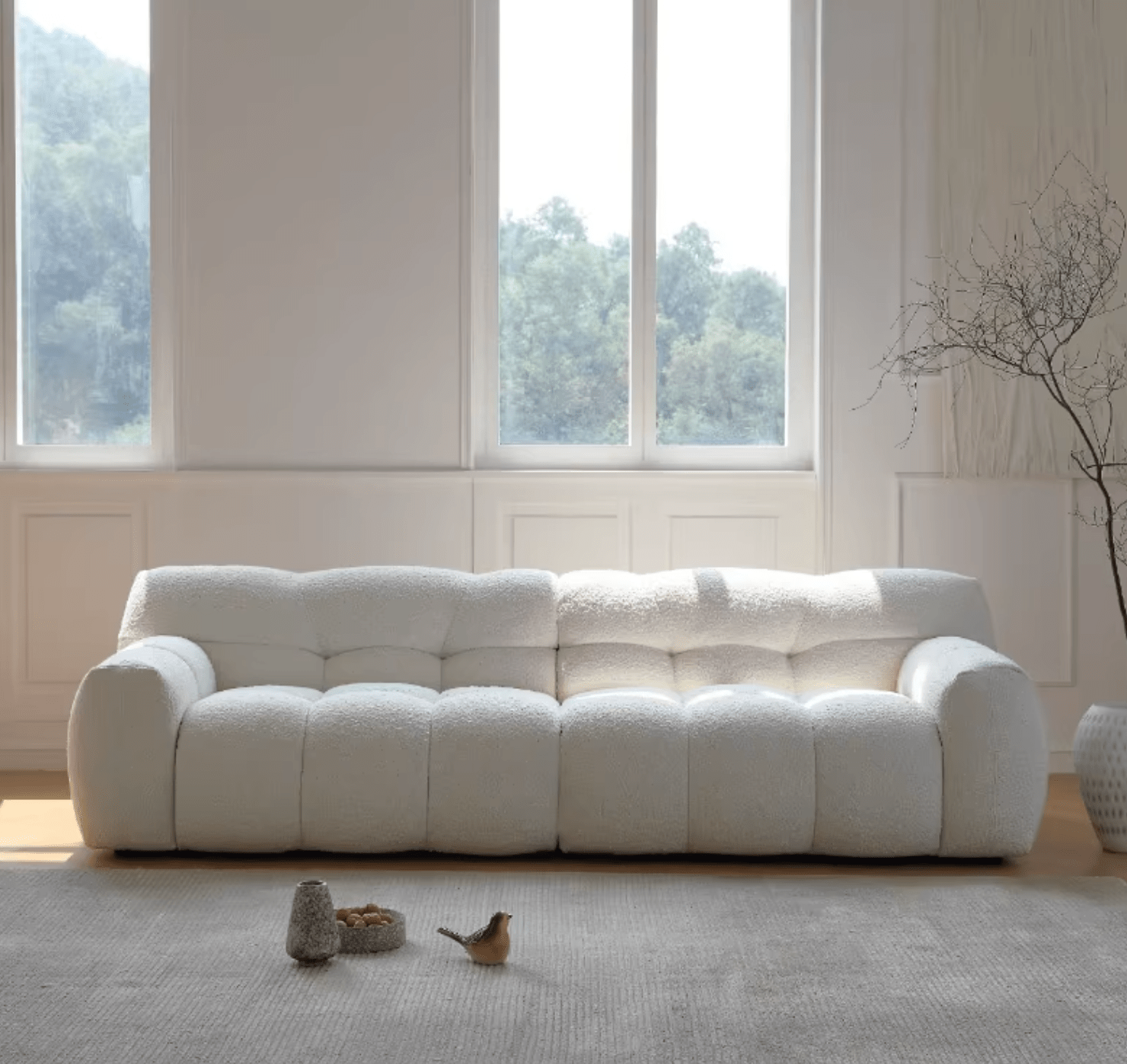 Cora Cloud Two/Three Seater Sofa, Boucle - Miola