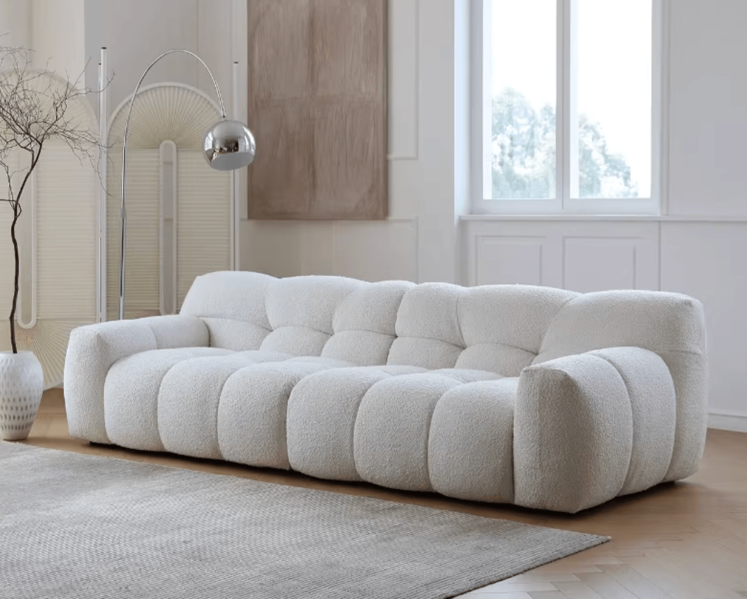Cora Cloud Two/Three Seater Sofa, Boucle - Miola