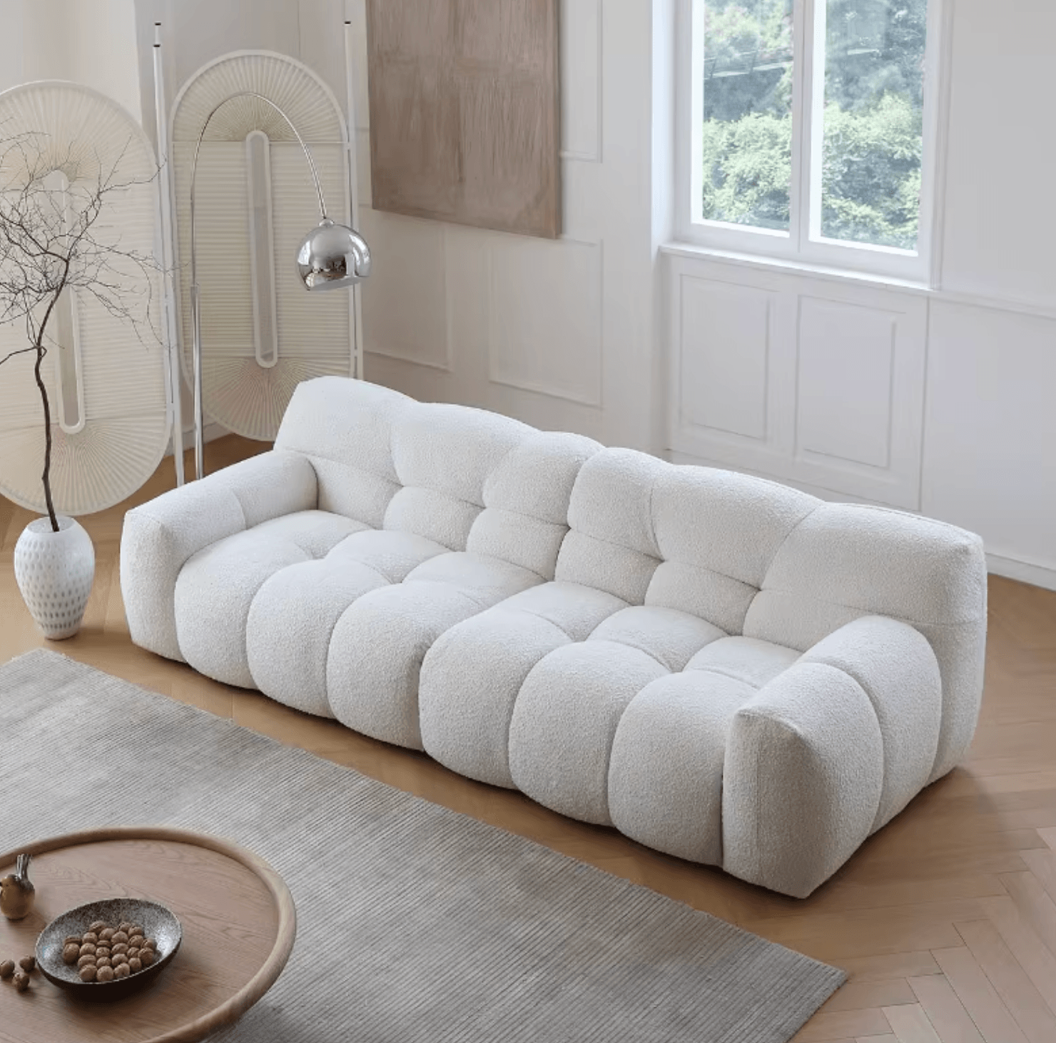 Cora Cloud Two/Three Seater Sofa, Boucle - Miola