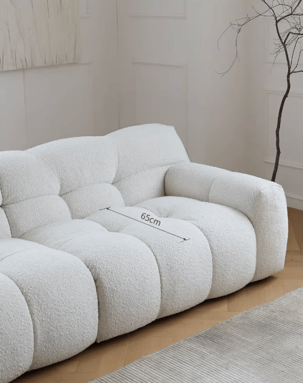 Cora Cloud Two/Three Seater Sofa, Boucle - Miola
