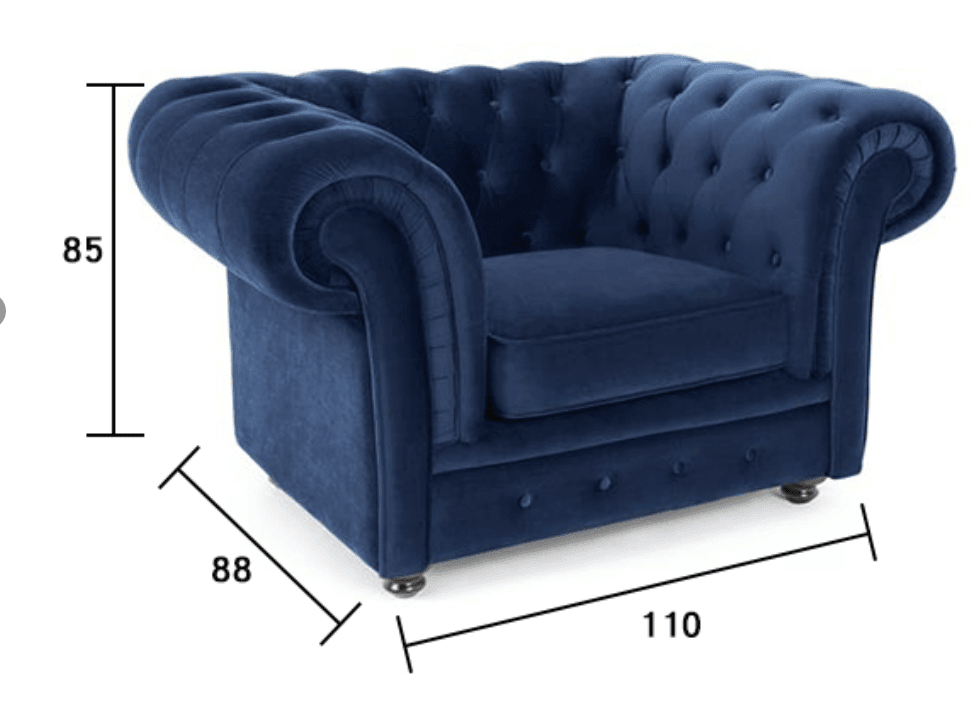 ChicComfort Armchair, Velvet - Miola
