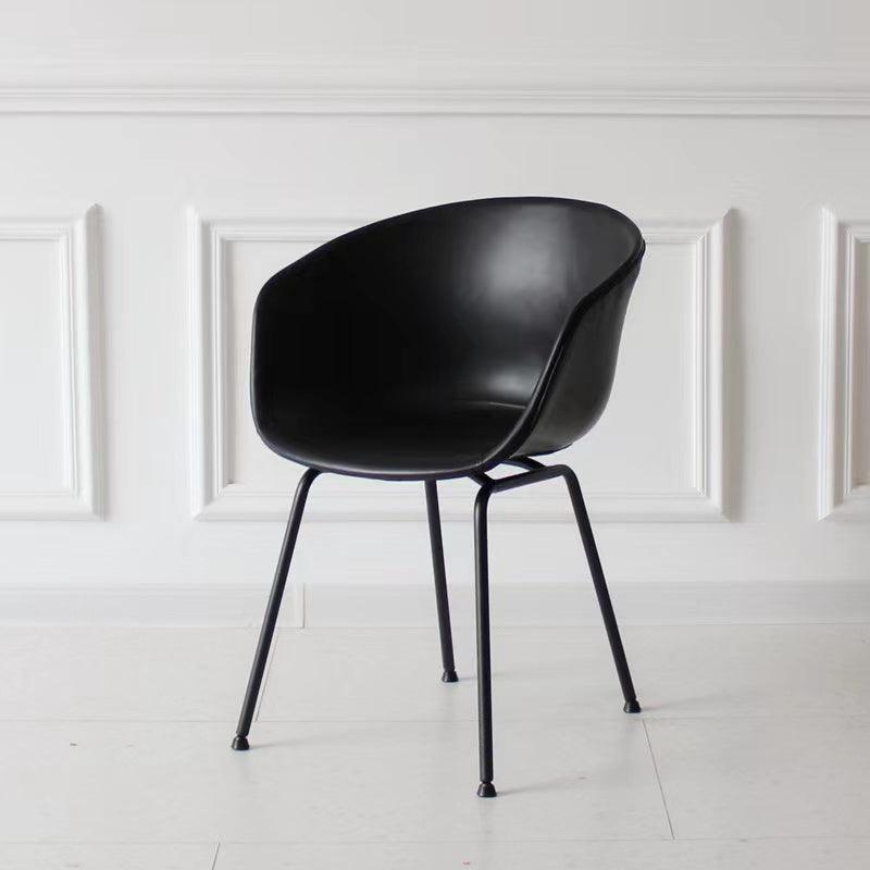 A Set of 2 Herron Dining Chairs, PU Leather - Miola