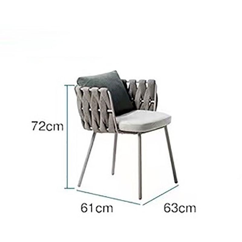 Vallee Rattan Dining Chair, Grey - Miola